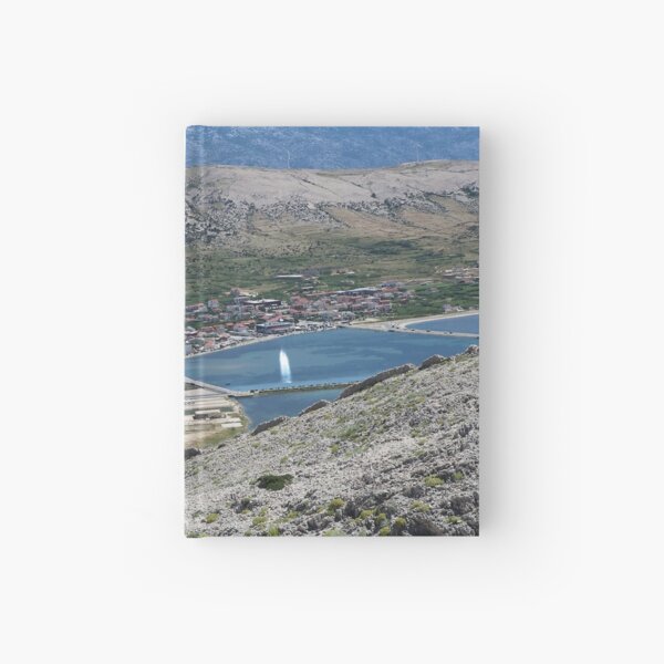 Nature, île, vue, Europe, île de Pag, Croatie, photographie, BebiCervin Carnet cartonné
