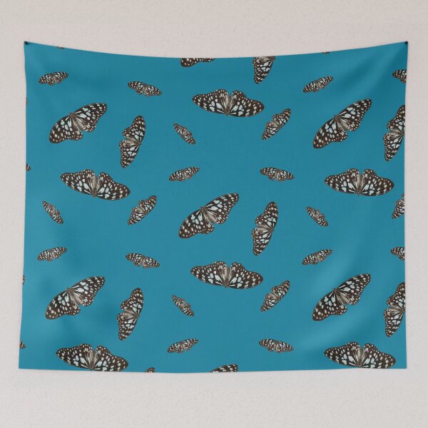 Item preview, Butterflies/teal designed and sold by OllieandQuinn.