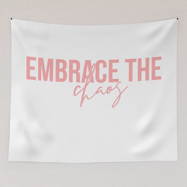 Item preview, Embrace the Chaos (Coral) designed and sold by Caroline Amanda.