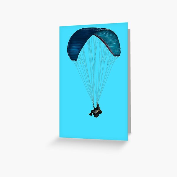 parapentiste Carte de vœux