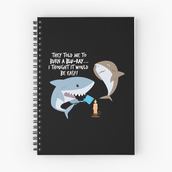 Item preview, Funny shark Blu Ray design. designed and sold by blive.