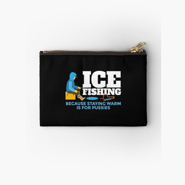 Item preview, Fisherman Ice fishing fun design designed and sold by blive.