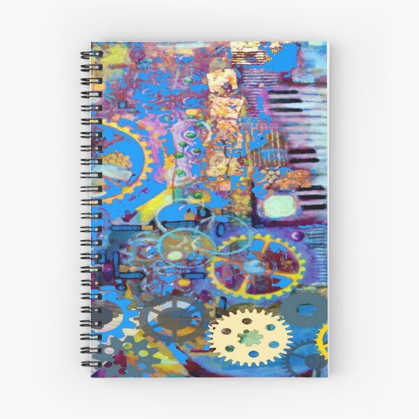 Item preview, SURREAL BLUE STEAMPUNK ELECTRONIC PIANO ART , designed and sold by sharlesart.