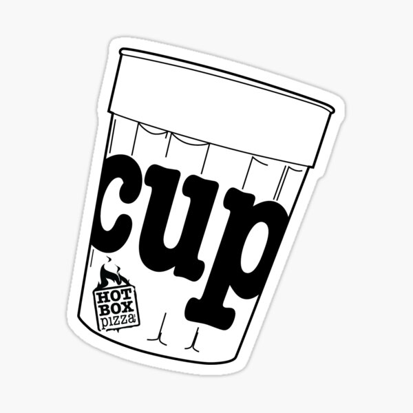 HotBox Cup-Black Sticker