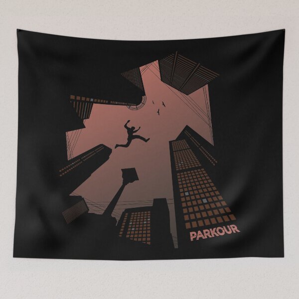 Item preview, Parkour obstacle course artwork. designed and sold by emphatic.