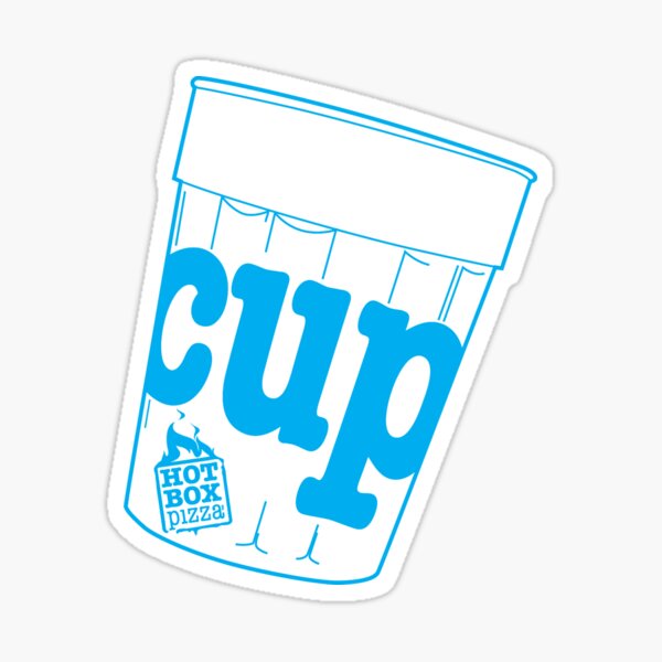 HotBox Cup-Blue Sticker