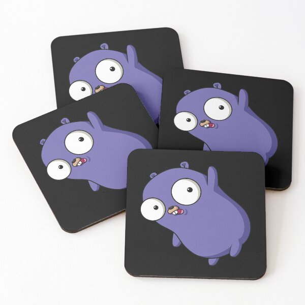 Item preview, The Go Gopher: Minimalistic Purple Hanging Gopher (Dark Edition) designed and sold by hellkni9ht.