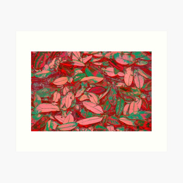 Item preview, Pink Red and Green Fallen Leaves designed and sold by Debra Martz.