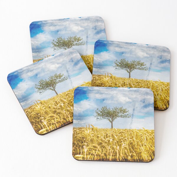 Item preview, Single tree in a wheat field designed and sold by Dave Hare Photography.