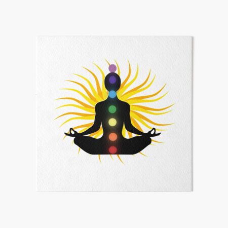Yoga Om Chakras Mindfulness Meditation Zen | Art Board Print