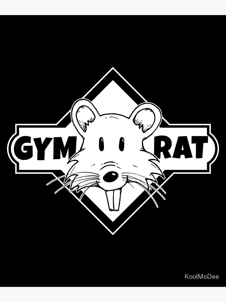 Gym Rat Poster By Koolmodee Redbubble