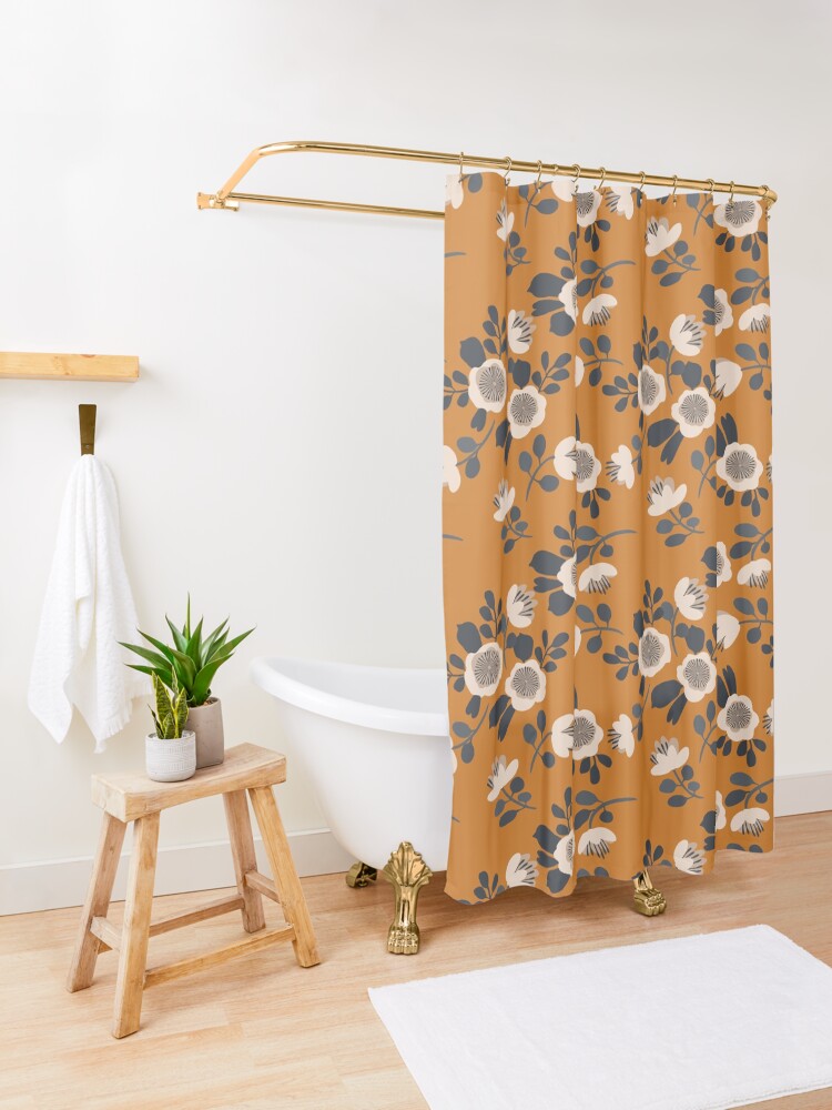 Alternate view of Vintage roses Shower Curtain
