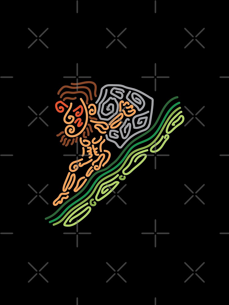 STYLIZED LINE ART MYTH OF SISYPHUS by intenzaesthetic