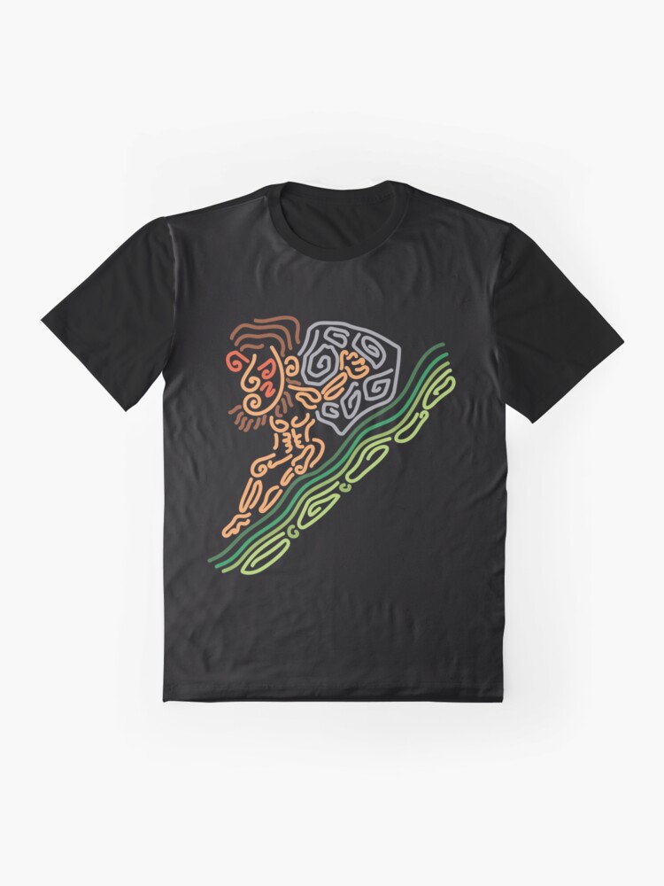 Alternate view of STYLIZED LINE ART MYTH OF SISYPHUS Graphic T-Shirt