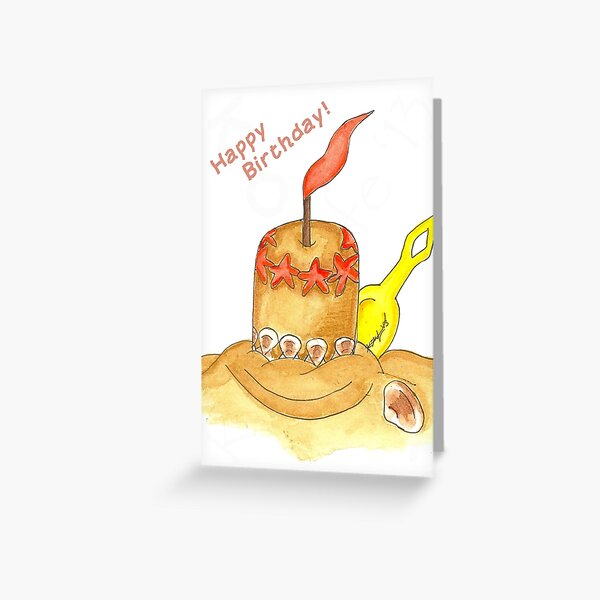 Sandcake Greeting Card