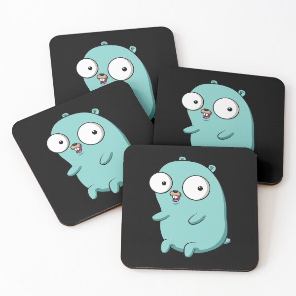 Item preview, The Go Gopher: Minimalistic Green Sitting Gopher (Limited Edition) designed and sold by hellkni9ht.
