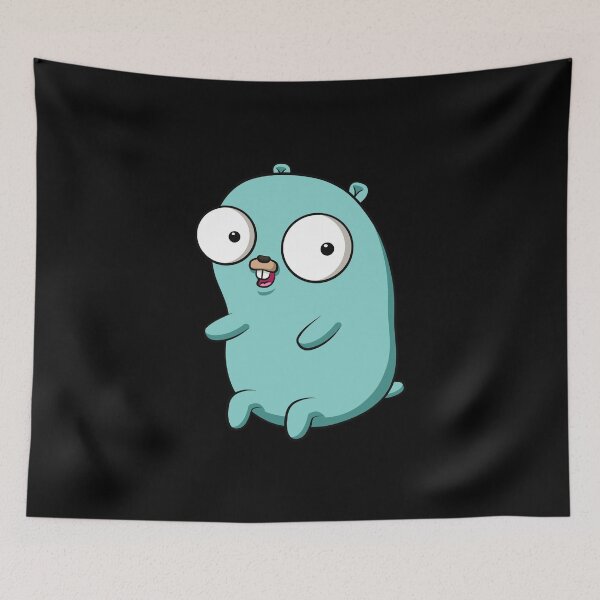 Item preview, The Go Gopher: Minimalistic Green Sitting Gopher (Limited Edition) designed and sold by hellkni9ht.
