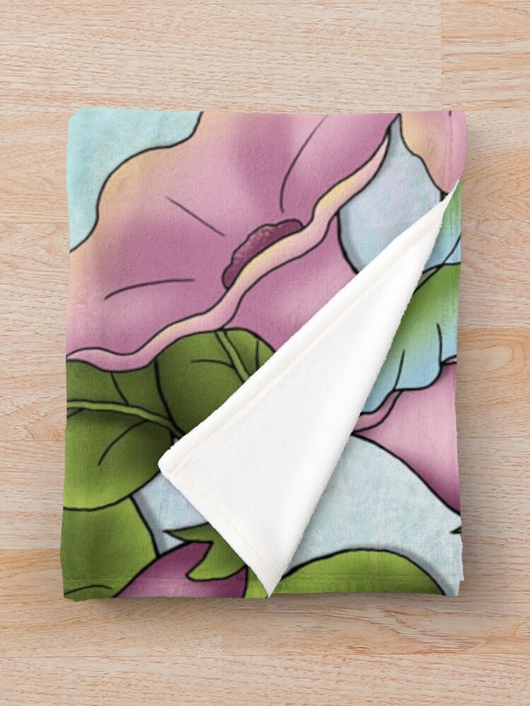 Alternate view of Hummingbird Flutterings Throw Blanket