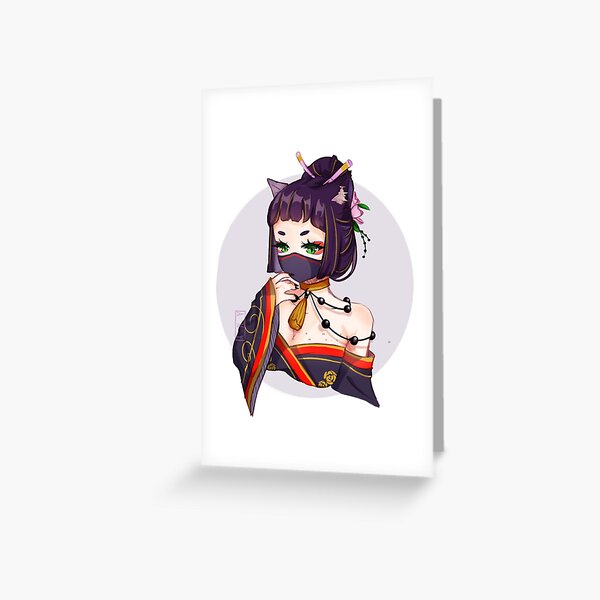 Fox Girl Greeting Card
