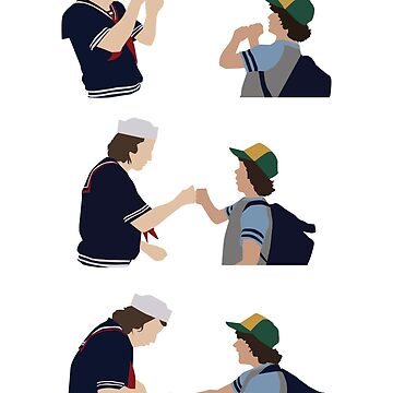 Artwork thumbnail, Steve and Dustin Handshake by clairefromke