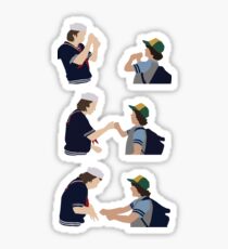 Steve and Dustin Handshake Sticker
