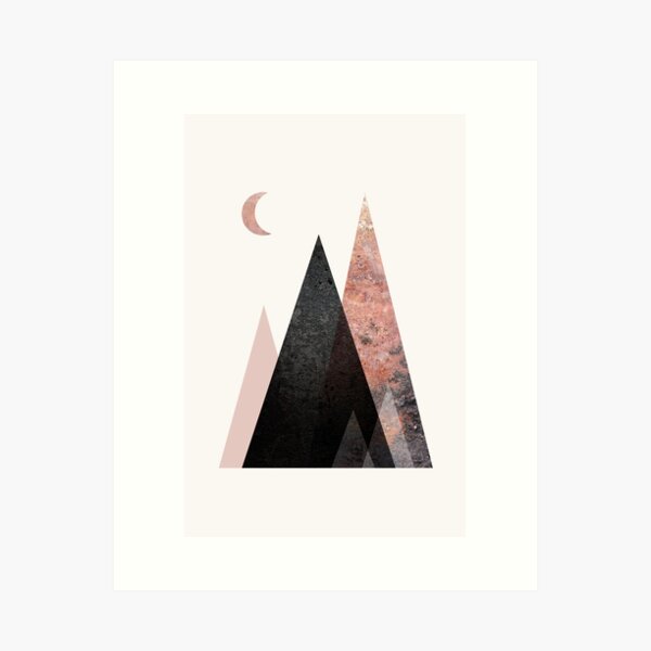 Nordic Mountain Range Art Print