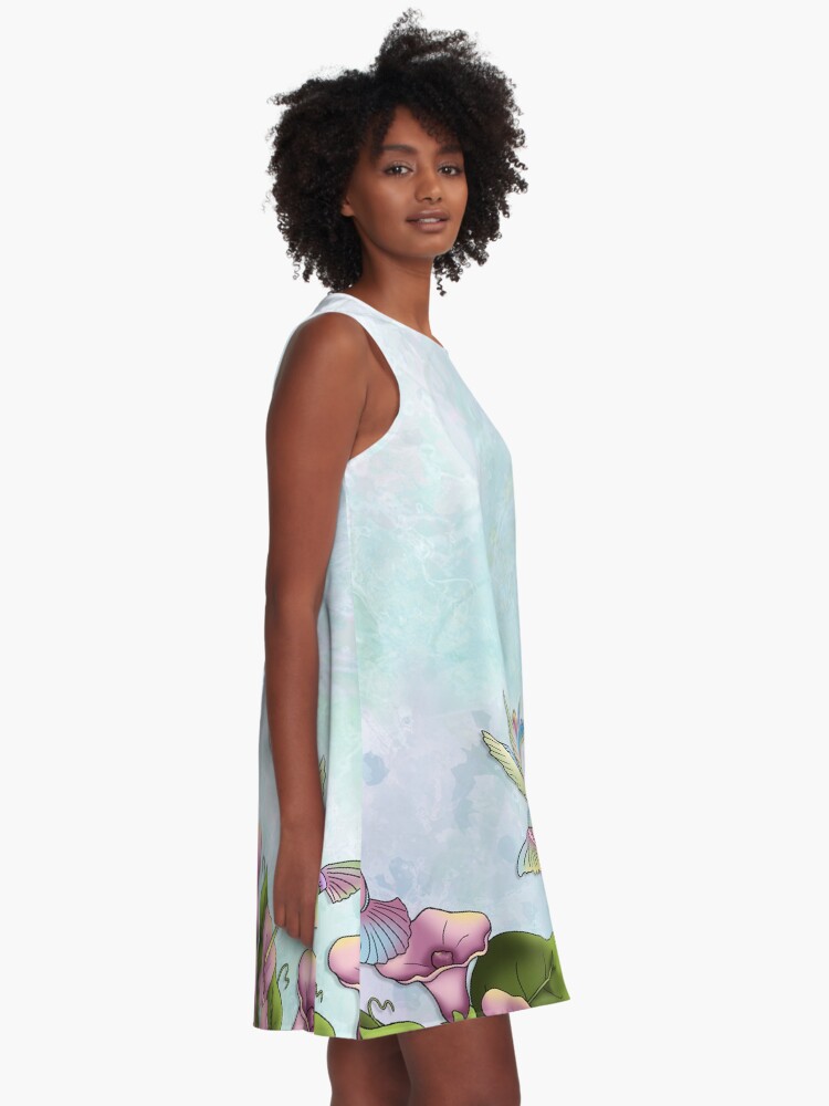 Alternate view of Hummingbird Flutterings A-Line Dress