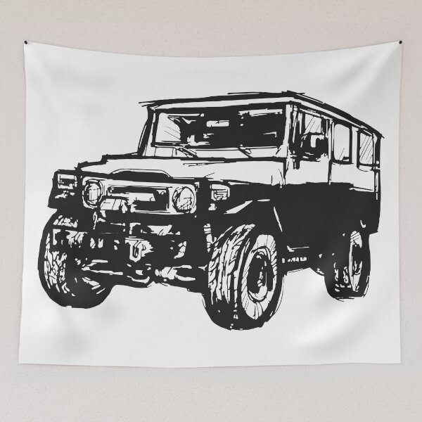 Item preview, FJ40 Troopy Drawing (BJ40) designed and sold by ChaseBig.