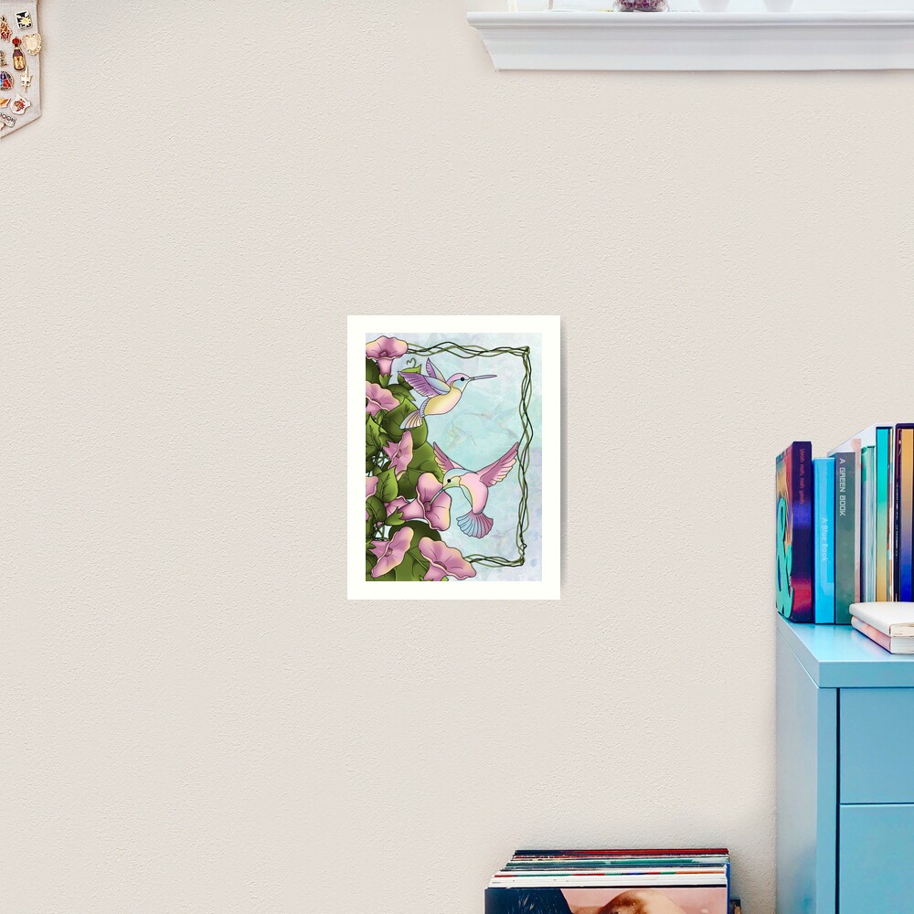Hummingbird Flutterings Art Print