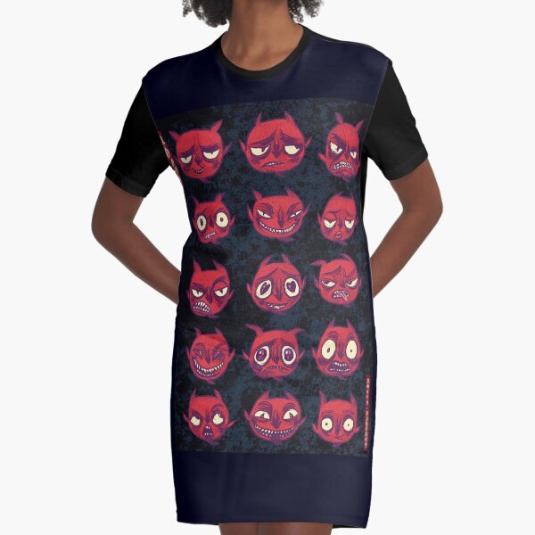 Moody (dark version) Graphic T-Shirt Dress