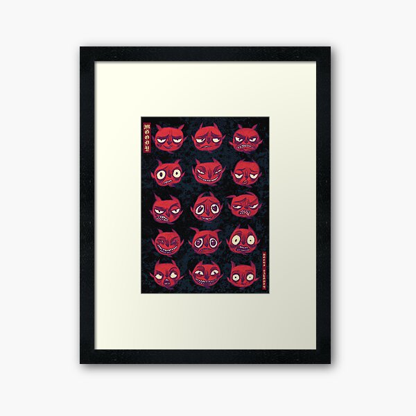 Moody (dark version) Framed Art Print