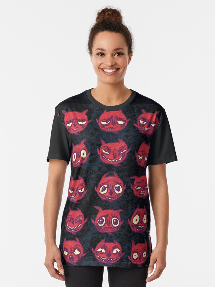 Alternate view of Moody (dark version) Graphic T-Shirt