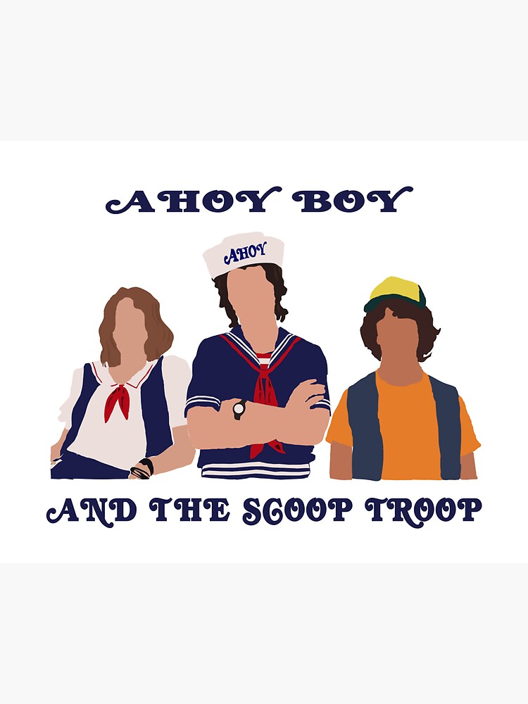 "Ahoy Boy and the Scoop Troop" Sticker by Kay1224 Redbubble