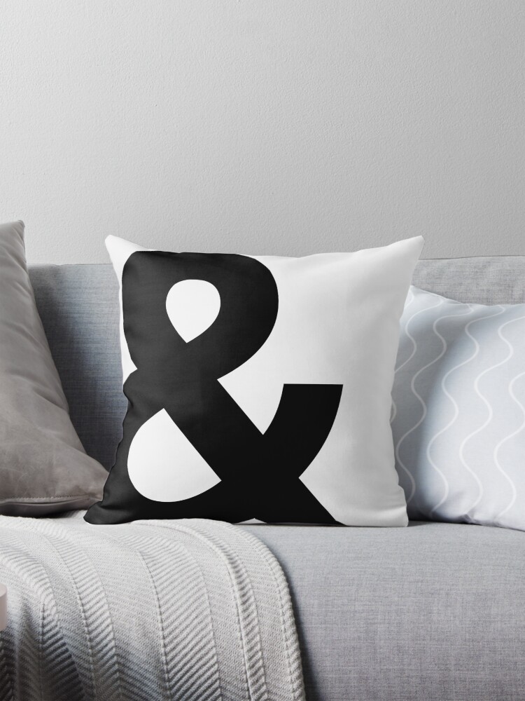Thumbnail 1 of 4, Pillow, Ampersand designed and sold by UrbanEpiphany.