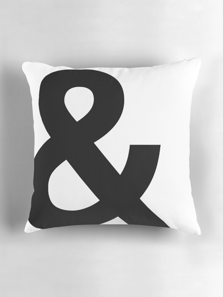 Thumbnail 3 of 4, Pillow, Ampersand designed and sold by UrbanEpiphany.