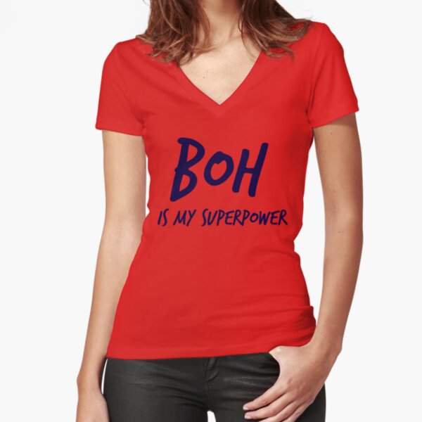 Boh Superpower A Fitted V-Neck T-Shirt