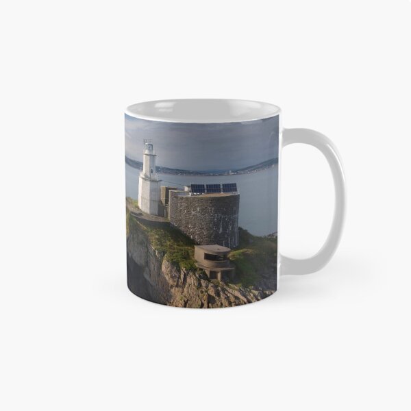 Item preview, Mumbles Lighthouse, pier and Bob's cave designed and sold by Leighton Collins.