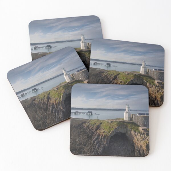 Item preview, Mumbles Lighthouse, pier and Bob's cave designed and sold by Leighton Collins.