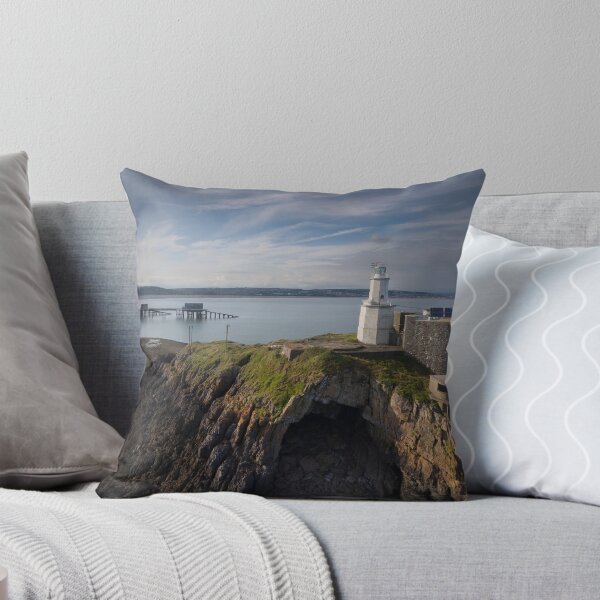 Item preview, Mumbles Lighthouse, pier and Bob's cave designed and sold by Leighton Collins.