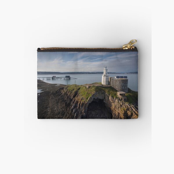 Item preview, Mumbles Lighthouse, pier and Bob's cave designed and sold by Leighton Collins.