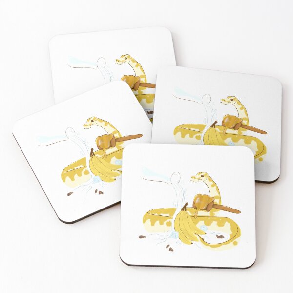 Item preview, Cute Banana Python Smoothie  designed and sold by Manda Lyn LaCorte.