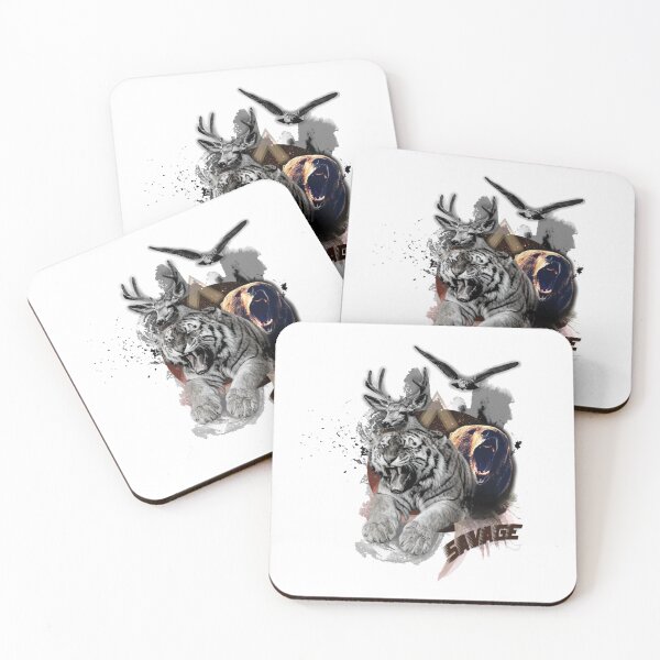 Item preview, Savage animals designed and sold by Mary Nardelli.