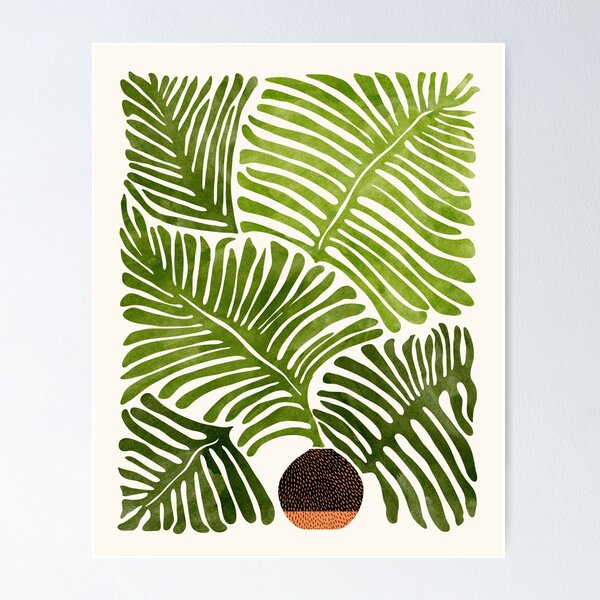 Item preview, Modern Fern Watercolor Still Life  designed and sold by moderntropical.