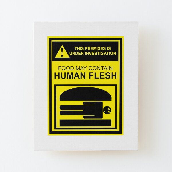 Mmmmm...Burgers! Wood Mounted Print