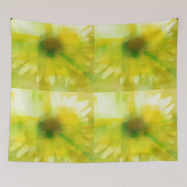 Item preview, Yellow Abstract Daisy Flower,  Digital Art Design Print, GENTLE FOCUSED MOMENTS designed and sold by Artist Susan  Harris.