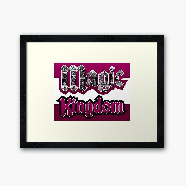 Attractions of Magic Kingdom Framed Art Print