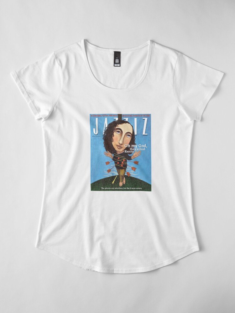 Alternate view of JAZZIZ “They Killed Kenny” Premium Scoop T-Shirt