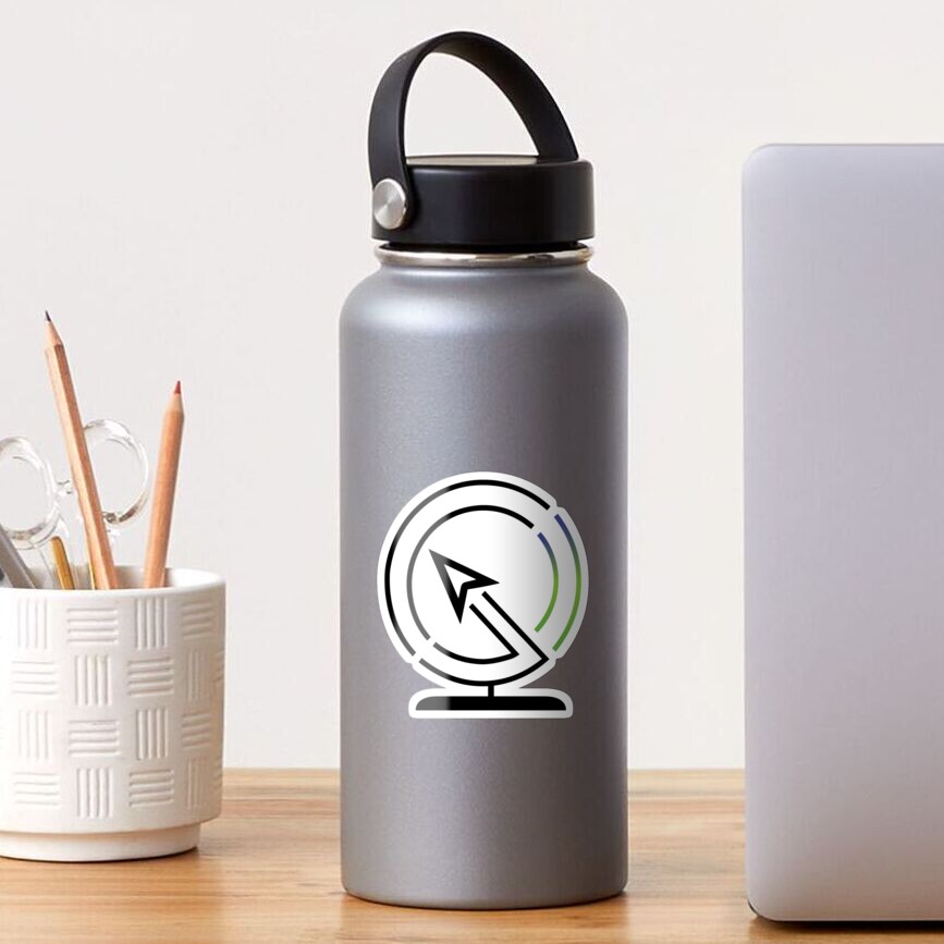 The Lost Geographer Logo Sticker