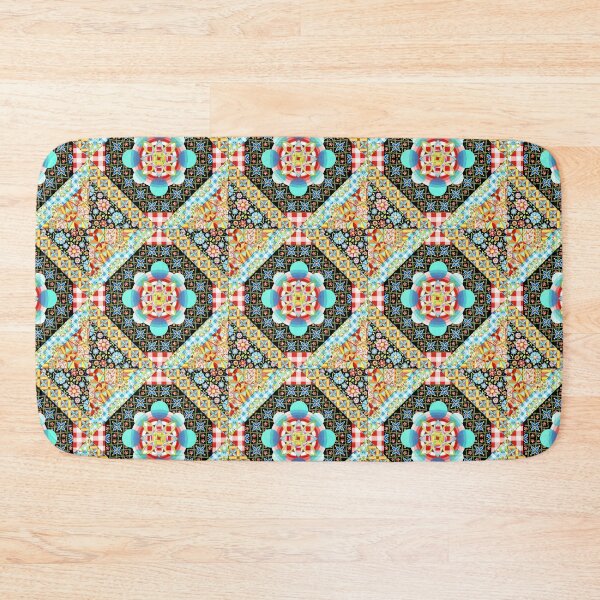 Item preview, Bricolage Patchwork Quilt (small scale) designed and sold by PatriciaSheaDesigns.