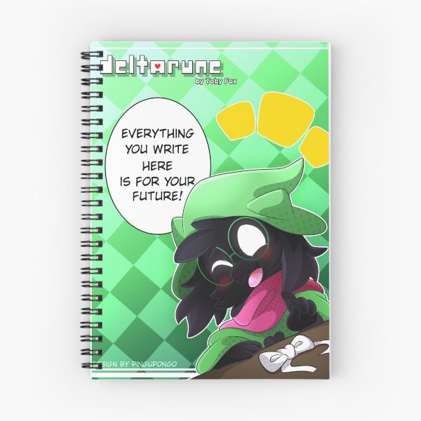 Item preview, Deltarune!Ralsei Spiral Notebook designed and sold by pingupongo.
